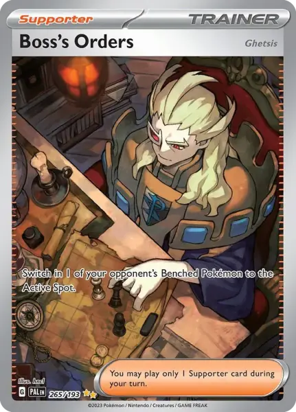 Boss’s Orders (Ghetsis) (Paldea Evolved 265/193)