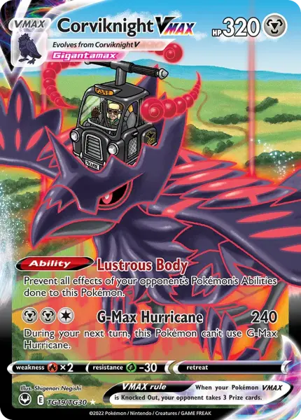 Corviknight VMAX (Silver Tempest Trainer Gallery TG19/TG30) 1 Corviknight VMAX (Silver Tempest Trainer Gallery TG19/TG30)