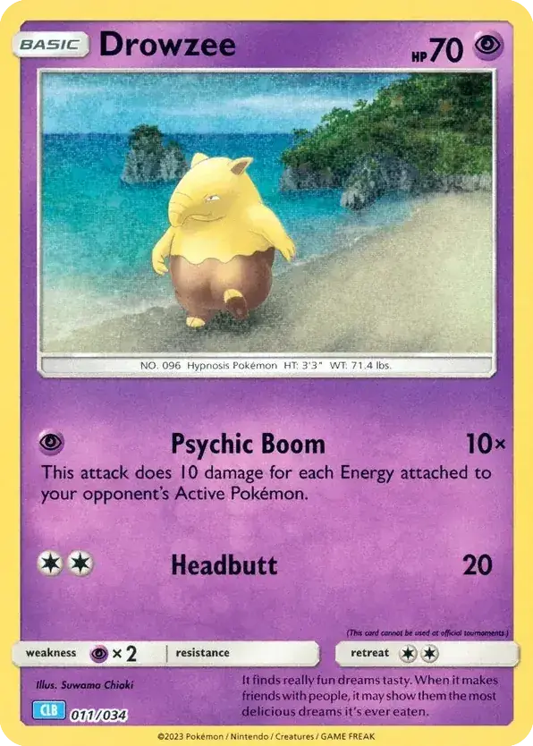 Drowzee (Pokémon TCG Classic - Blastoise 011/034) 1 Drowzee (Pokémon TCG Classic - Blastoise 011/034)