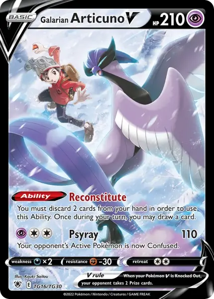 Galarian Articuno V (Astral Radiance Trainer Gallery TG16/TG30) 1 Galarian Articuno V (Astral Radiance Trainer Gallery TG16/TG30)