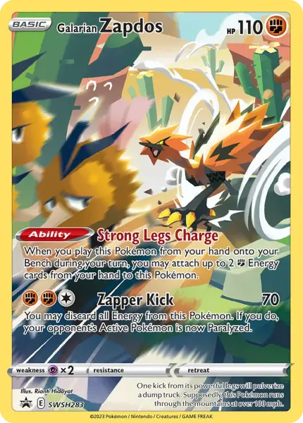 Galarian Zapdos (SWSH Black Star Promos SWSH283)