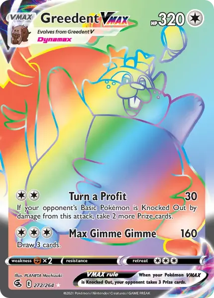 Greedent VMAX (Fusion Strike 272/264)