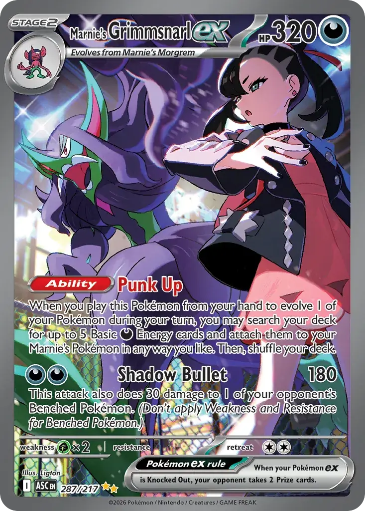 Marnie’s Grimmsnarl ex (Ascended Heroes 287/217)