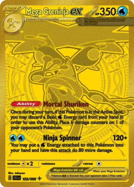 Mega Greninja ex (Chaos Rising 122/086)