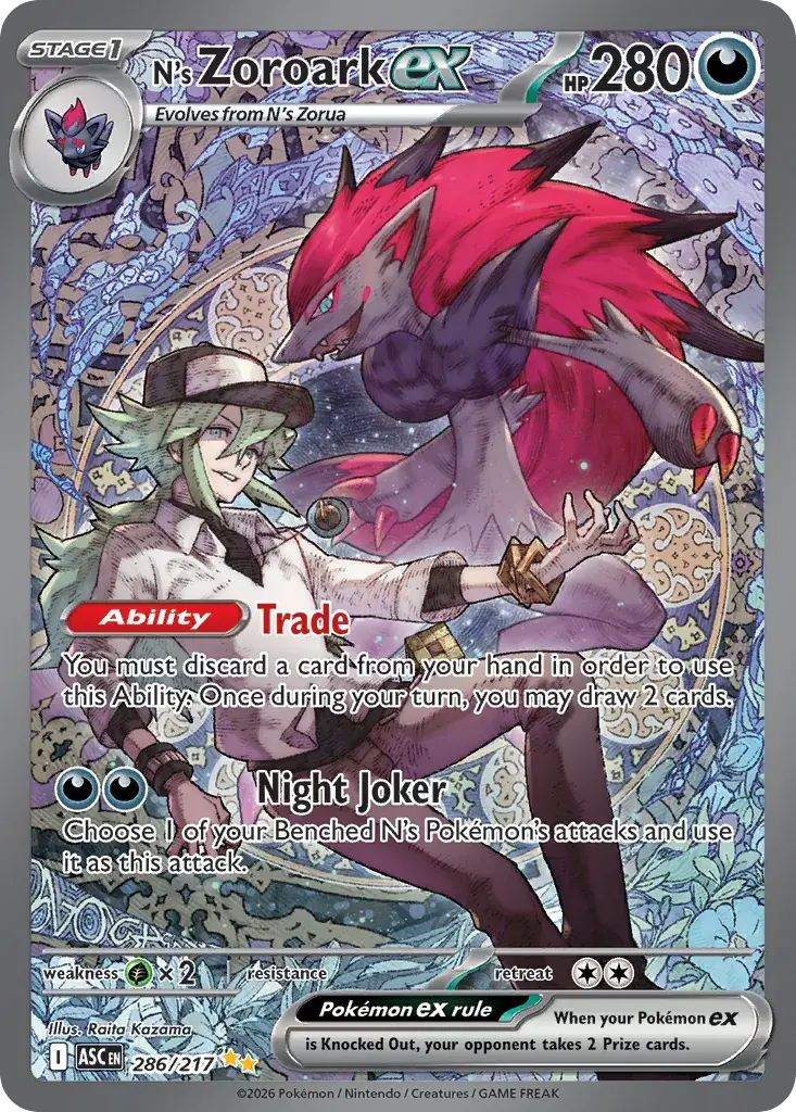 N’s Zoroark ex (Ascended Heroes 286/217)