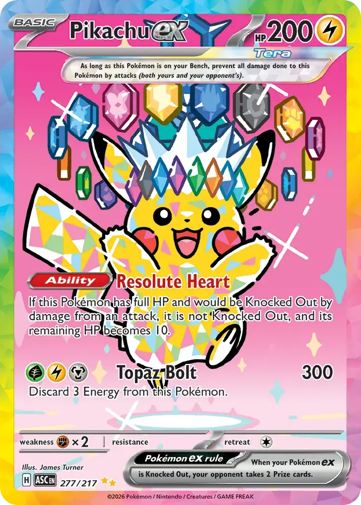 Pikachu ex (Ascended Heroes 277/217)