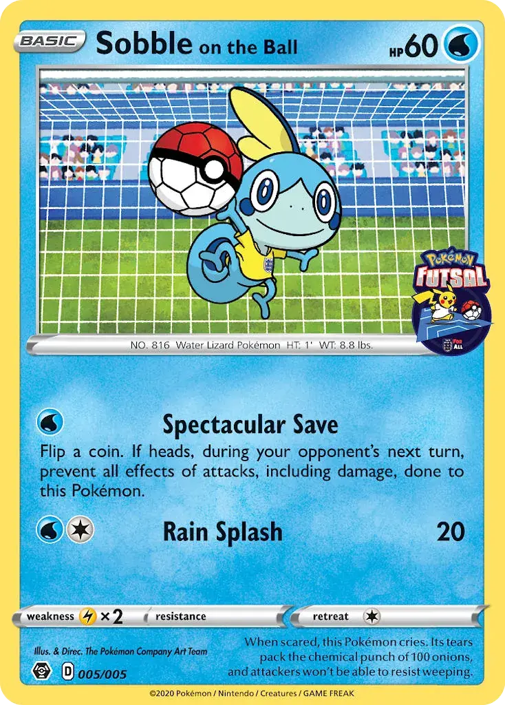 Sobble on the Ball (Pokémon Futsal Collection 5)
