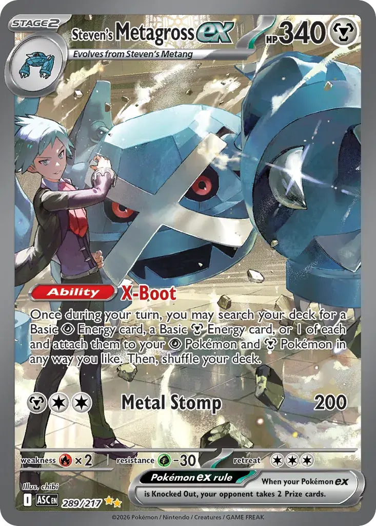 Steven’s Metagross ex (Ascended Heroes 289/217)