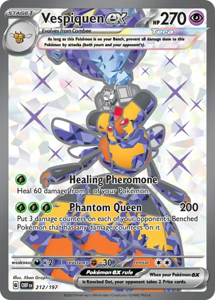 Vespiquen ex (Obsidian Flames 212/197)