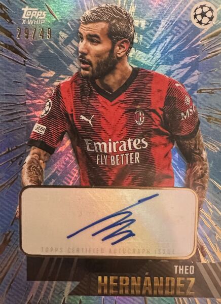Theo Hernandez Certified Autograph (Topps & Whip)
