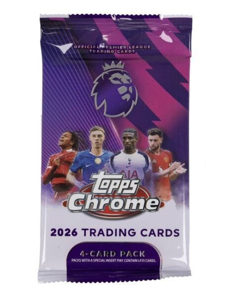 Topps Chrome 2026 Premier League Booster Pack
